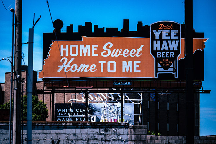 Yee Haw beer billboard
