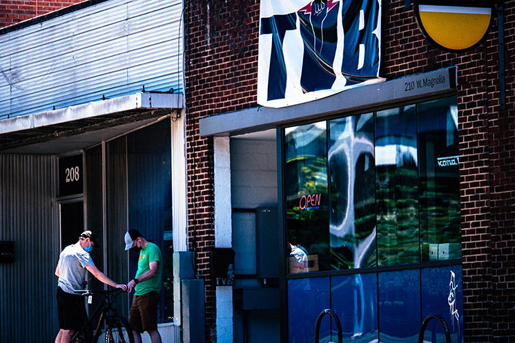 TVB bicycle shop storefront