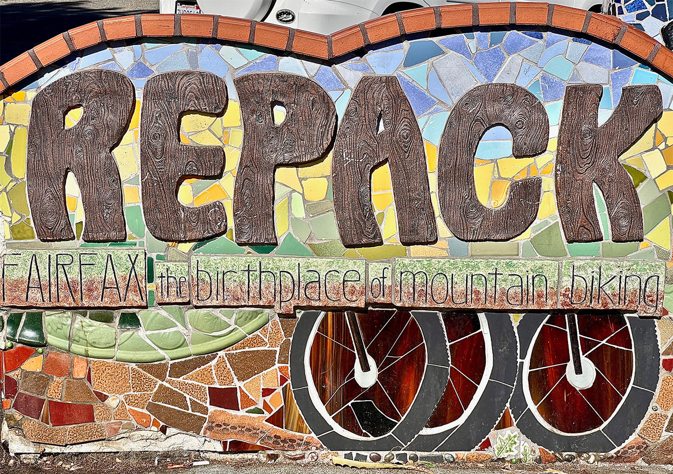 A Sign Outside the Marin Museum of Bicycling