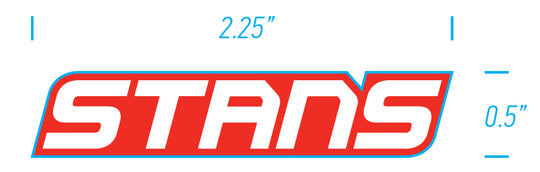 STICKER, HELMET, RED/WHITE, PR